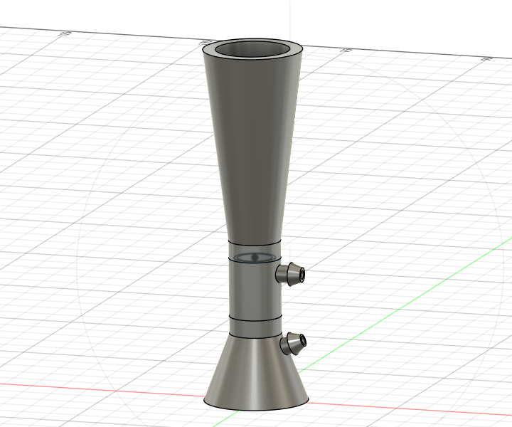 Venturi flow meter — Fusion 360 model
